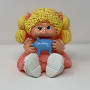 Cabbage Patch Kid Blonde Girl Coin Bank 1983 Vintage 6 Inch